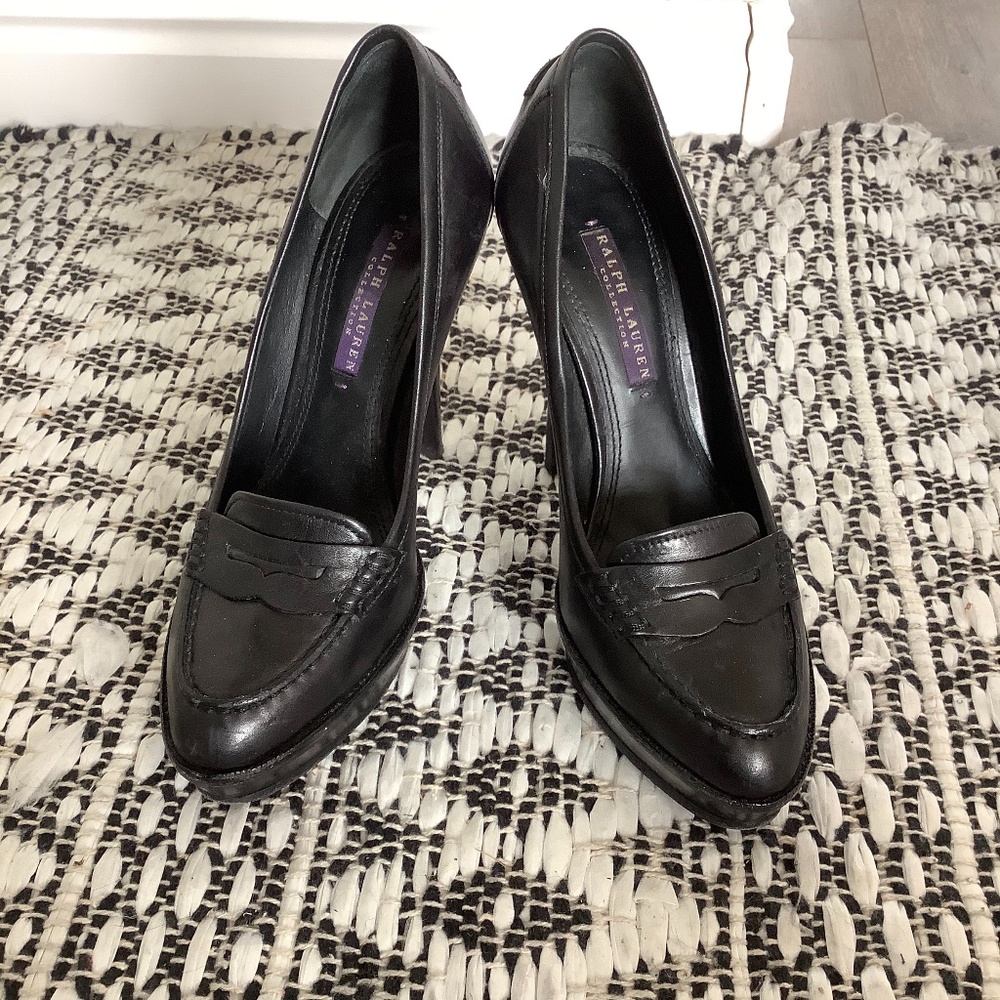 Ralph Lauren Black Heels 5 1/2